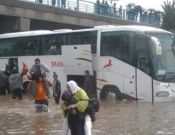   مصر اليوم - تجمع هائل لمياه الأمطار في شوارع في السعودية