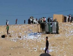  مصر اليوم - حادث سير مروع في أسوان قتلى وجرحى في طريق أبو سمبل