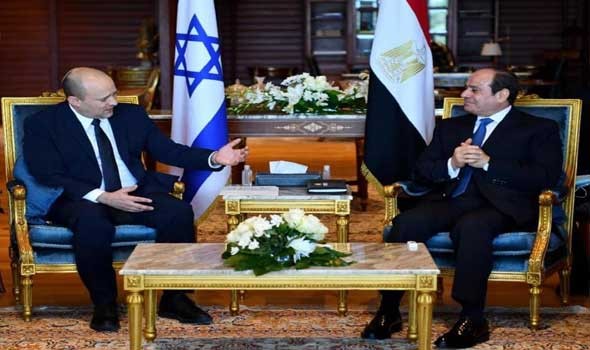   مصر اليوم - بينيت رئيس وزراء اسرائيل في شرم الشيخ يلتقي  الرئيس السيسي لإحياء عملية السلام