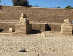   مصر اليوم - وزارة الآثار المصرية تعلن اكتشاف أحجار ضخمة لتمثالين ملكيين علي هيئة أبو الهول في منطقة الأقصر