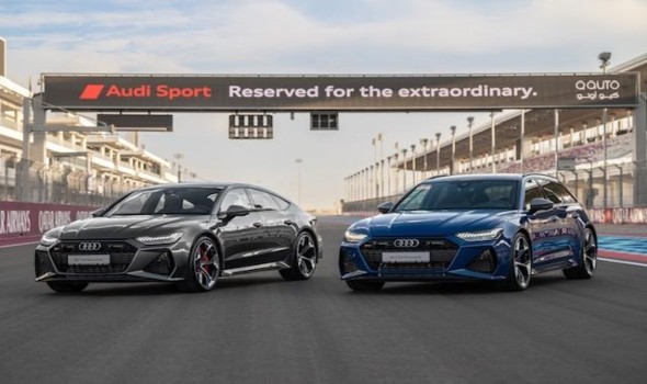 حلبة لوسيل الدولية تستقبل rs 6 performance و rs 7 performance من كيو أوتو ذمم بعد عقد الشراكة بينهما