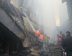   مصر اليوم - الدفاع المدني الفلسطيني يسيطر على حريق ضخم في رام الله والبيرة إندلع عقب غارة إسرائيلية