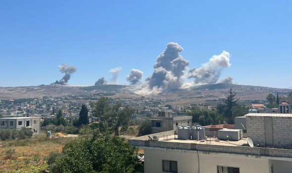   مصر اليوم - سلسلة غارات إسرائيلية تضرب جنوب لبنان