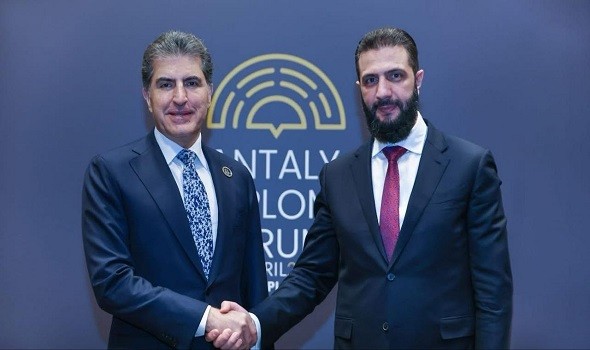   مصر اليوم - اجتماع رفيع بين الشرع ونيجيرفان بارزاني لبحث تعزيز التعاون والتنسيق الإقليمي