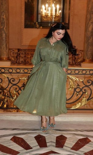   مصر اليوم - هيفاء وهبي تتألق بإطلالات خضراء مستوحاة من جمال الربيع